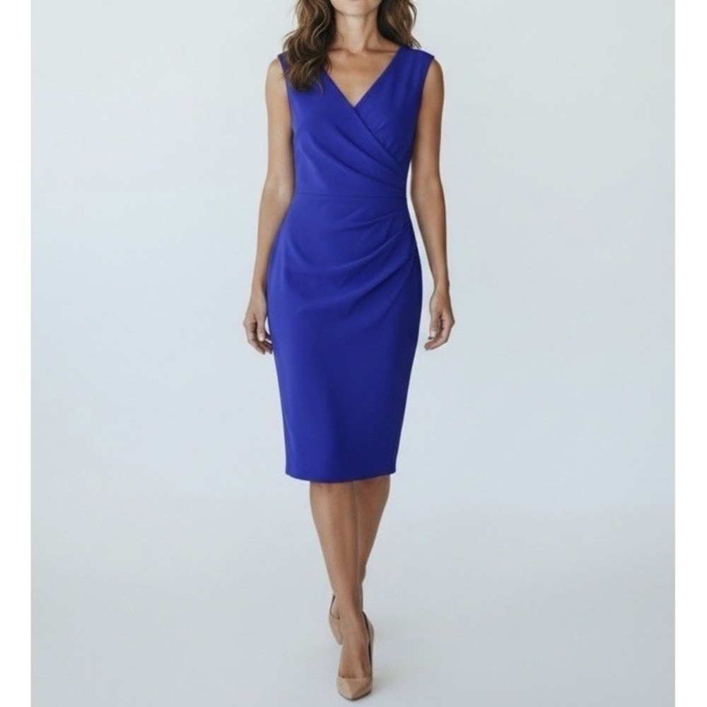 Diane Von‎ Furstenberg Bevin sheath dress royal blue size  6 Sleeveless